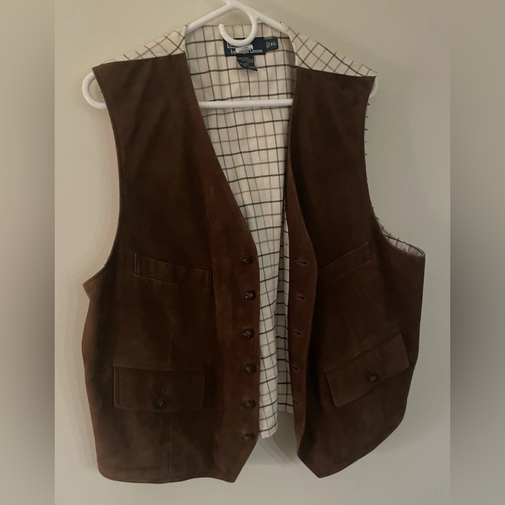 Polo by Ralph Lauren Leather Western Vest - XL